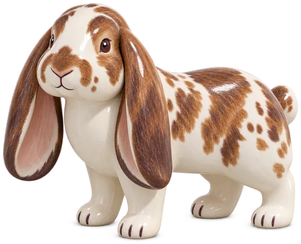 Bélier anglais, figurine en faïence de FermeVallée