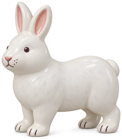 Blanc de Vienne, figurine en faïence de FermeVallée