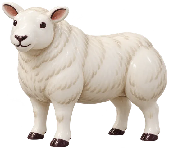Beltex, figurine en faïence de FermeVallée