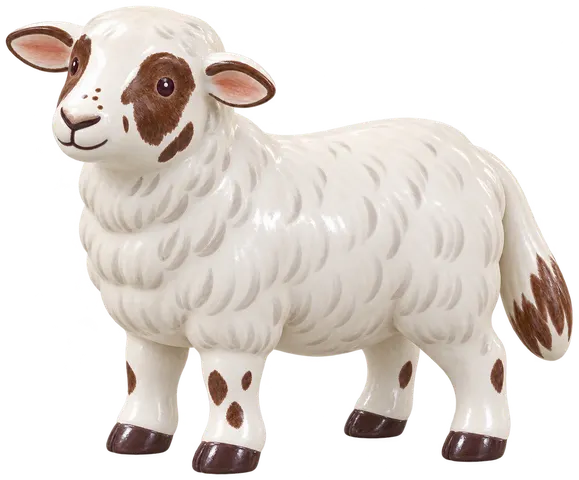 Landrace danois, figurine en faïence de FermeVallée