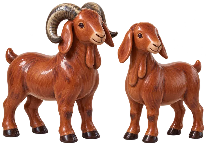 Madras Red, figurine en faïence de FermeVallée
