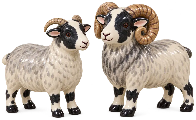 Mouton de Boreray, figurine en faïence de FermeVallée