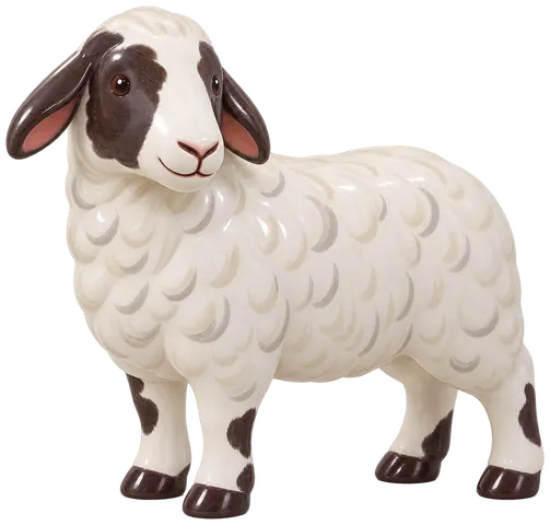 Muzaffarnagari, figurine en faïence de FermeVallée