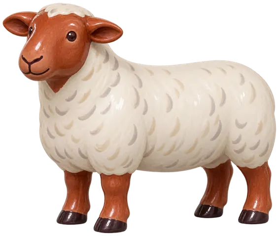 Rouge de l’Ouest, figurine en faïence de FermeVallée