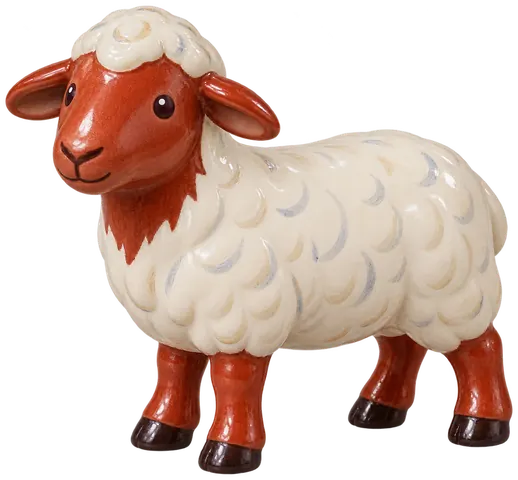 Rouge du Roussillon, figurine en faïence de FermeVallée