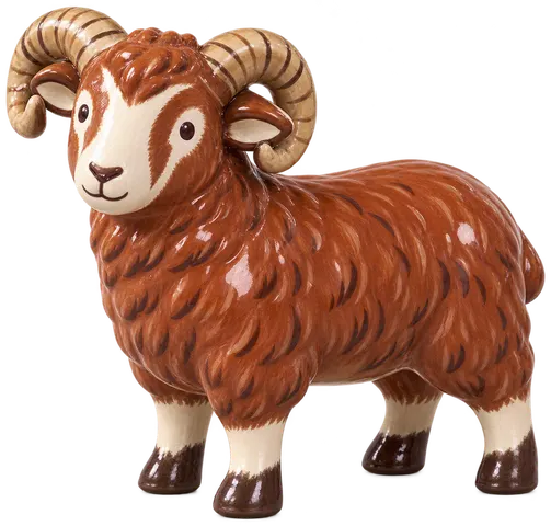 Roux du Valais, figurine en faïence de FermeVallée