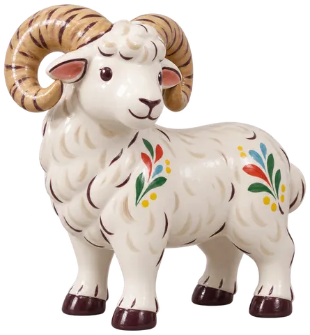 Sicilo-Sarde, figurine en faïence de FermeVallée