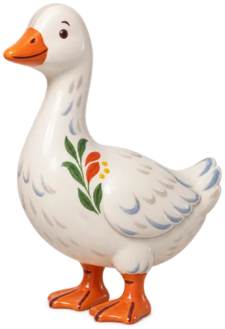 Oie d’Alsace, figurine en faïence de FermeVallée
