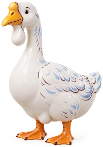 Oie de Linda, figurine en faïence de FermeVallée