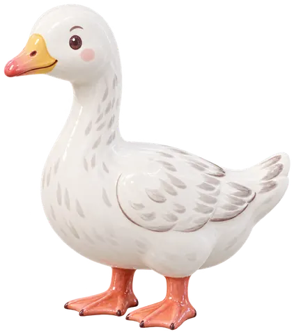 Oie de Lippe, figurine en faïence de FermeVallée