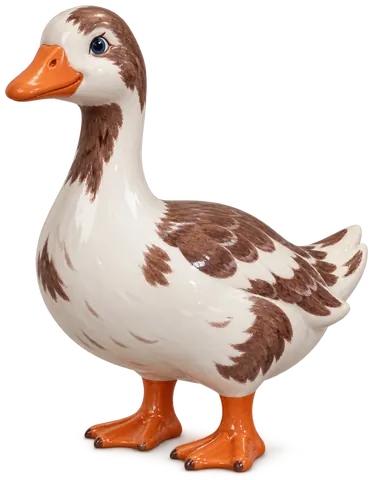Oie fermière danoise, figurine en faïence de FermeVallée