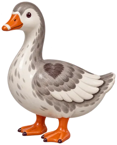 Oie flamande, figurine en faïence de FermeVallée