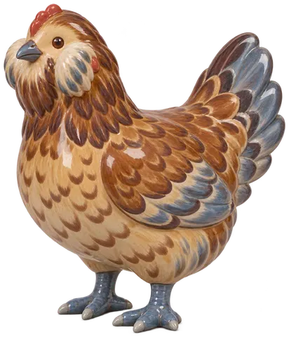 Améraucana, figurine en faïence de FermeVallée