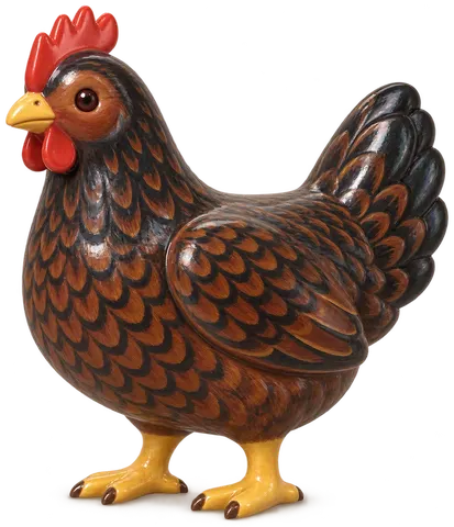 Barnevelder, figurine en faïence de FermeVallée