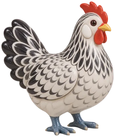 Mouette de Groningue, figurine en faïence de FermeVallée