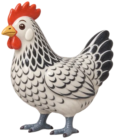 Mouette de la Frise orientale, figurine en faïence de FermeVallée
