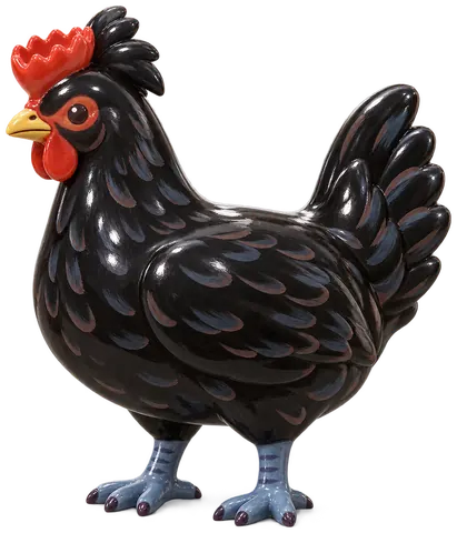 Poule de Caumont, figurine en faïence de FermeVallée