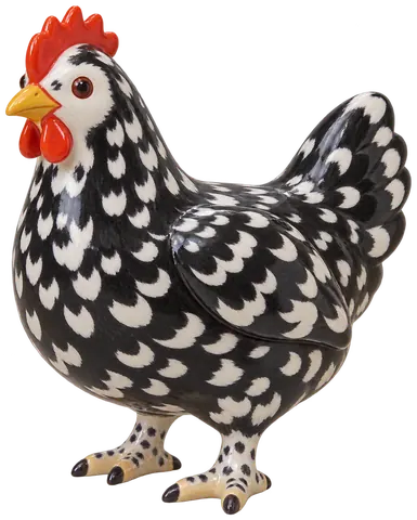 Poule de Gournay, figurine en faïence de FermeVallée
