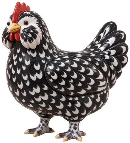 Poule de Mantes, figurine en faïence de FermeVallée