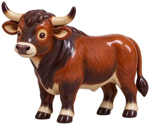 Aurochs de Heck, figurine en faïence de FermeVallée