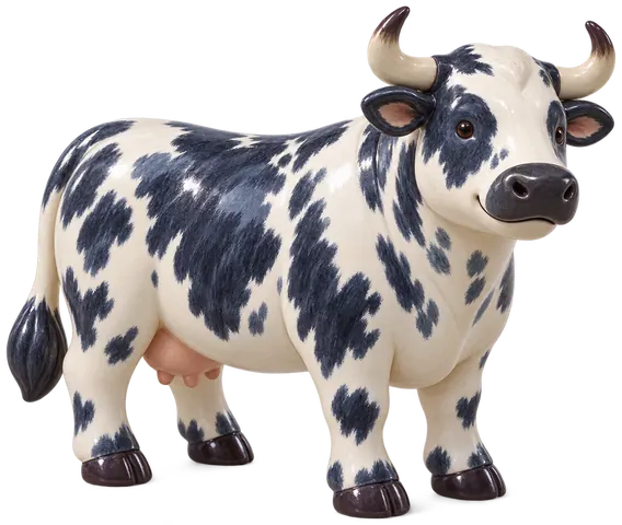 Bleue de Bazougers, figurine en faïence de FermeVallée