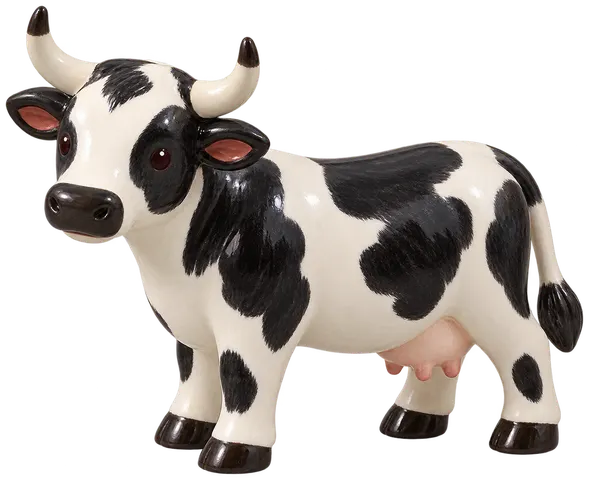 Bretonne Pie Noir, figurine en faïence de FermeVallée