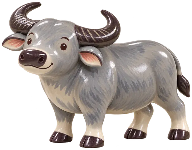 Carabao, figurine en faïence de FermeVallée