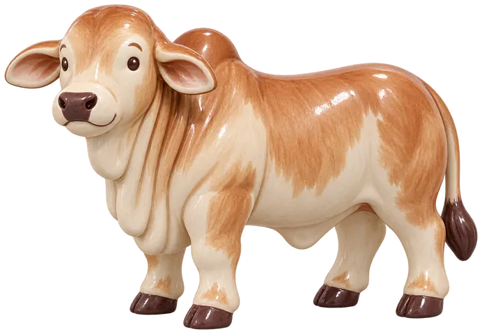 Charbray, figurine en faïence de FermeVallée