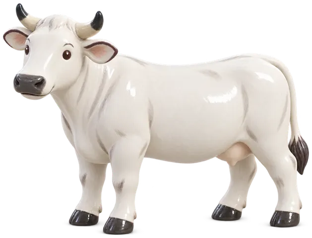 Chianina, figurine en faïence de FermeVallée
