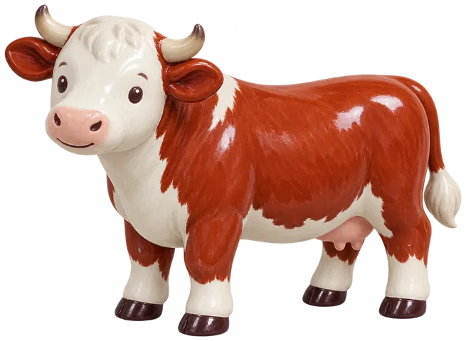 Hereford, figurine en faïence de FermeVallée