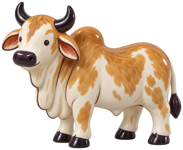 Jaune du Sud, figurine en faïence de FermeVallée