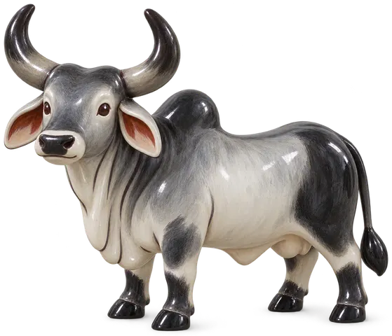 Kankrej, figurine en faïence de FermeVallée