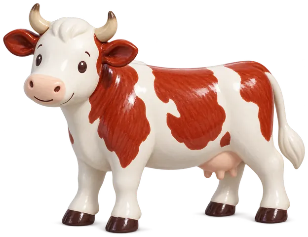 Montbéliarde, figurine en faïence de FermeVallée