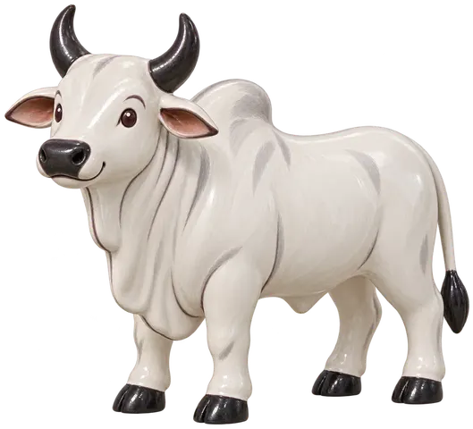 Nélore, figurine en faïence de FermeVallée