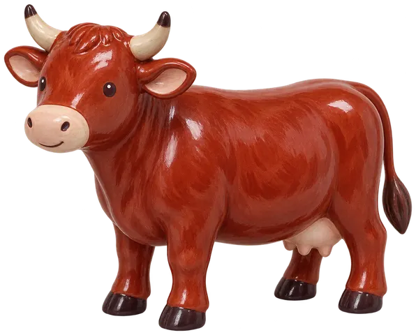 Rouge Belmont, figurine en faïence de FermeVallée