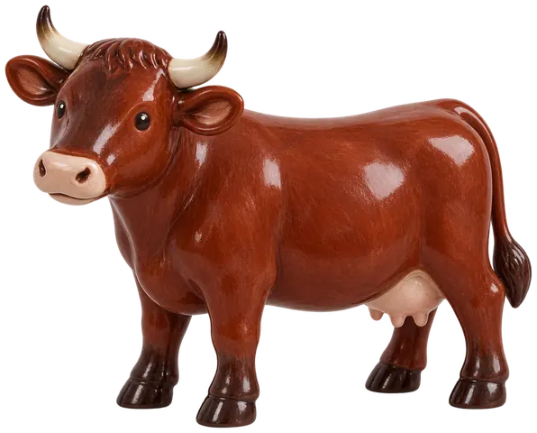 Rouge danoise, figurine en faïence de FermeVallée