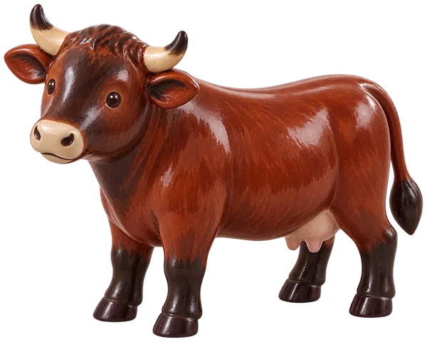 Rouge de la Baltique, figurine en faïence de FermeVallée
