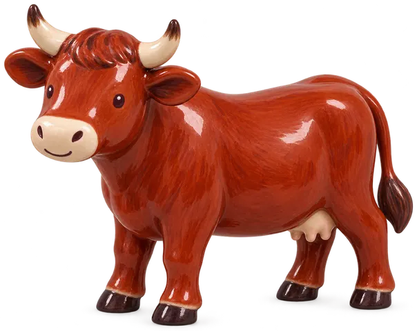 Rouge de Lituanie, figurine en faïence de FermeVallée
