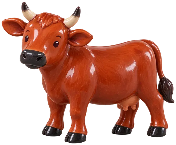 Rouge de Pologne, figurine en faïence de FermeVallée