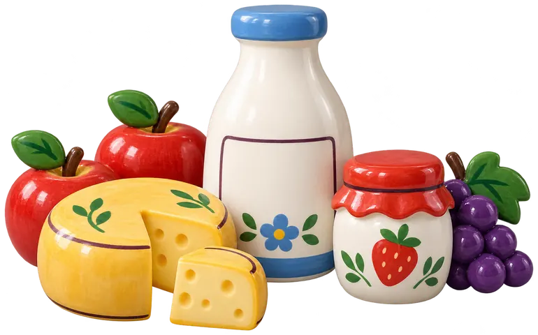 Lait de foin, figurine en faïence de FermeVallée