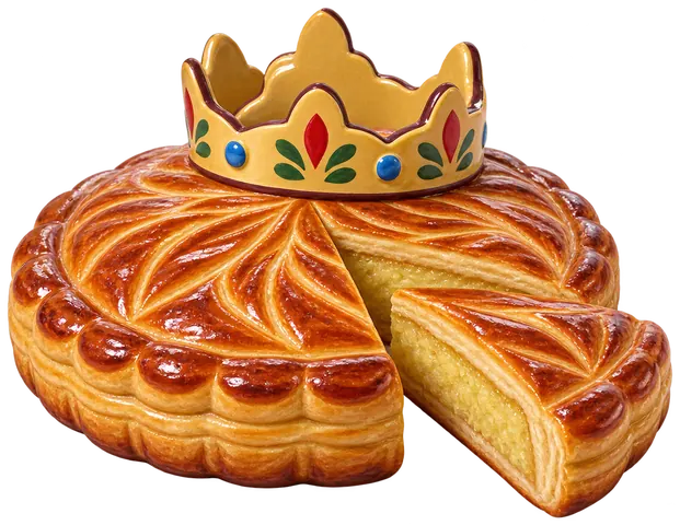 Galette des rois, figurine en faïence de FermeVallée