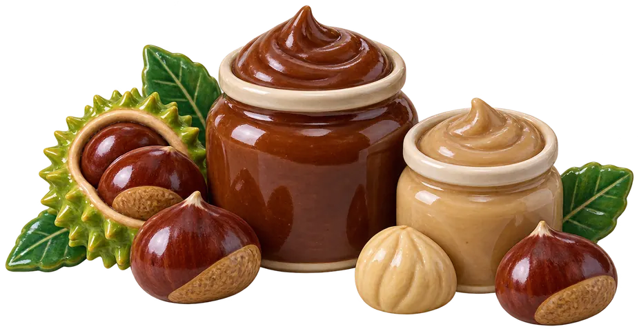 Crème de marrons, figurine en faïence de FermeVallée