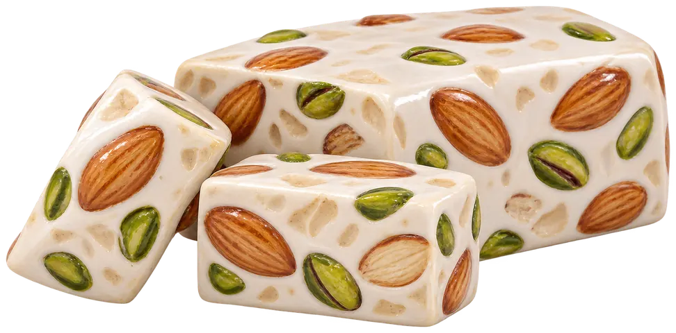 Nougat de Montélimar, figurine en faïence de FermeVallée