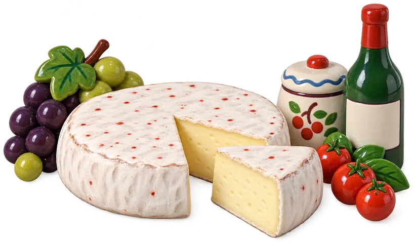 Brie de Meaux, figurine en faïence de FermeVallée