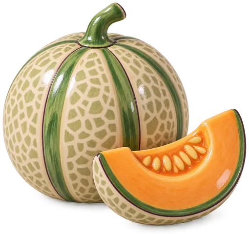 Melon de Cavaillon, figurine en faïence de FermeVallée