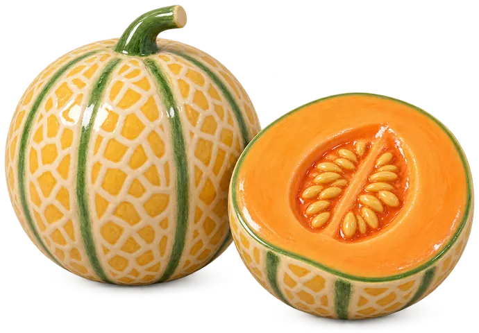 Melon du Haut-Poitou, figurine en faïence de FermeVallée