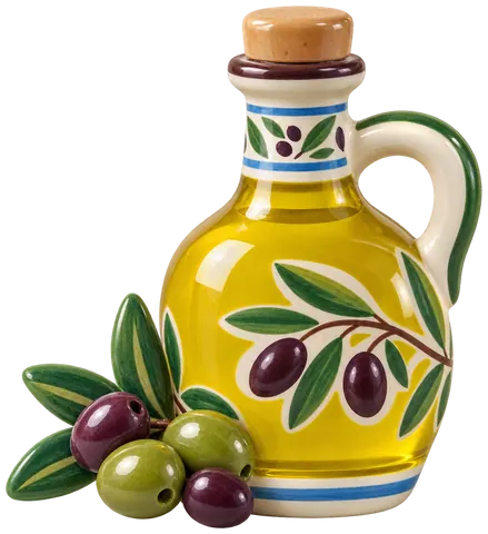 Huile d’olive de Nice, figurine en faïence de FermeVallée