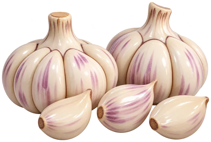 Ail blanc de Lomagne, figurine en faïence de FermeVallée