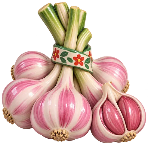 Ail rose de Lautrec, figurine en faïence de FermeVallée