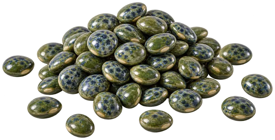 Lentille verte du Berry, figurine en faïence de FermeVallée
